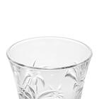 Taça Para Água De Vidro Cristal Palm 240ml Lyor Decorada Palm