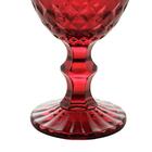 Taça Para Água Roman 345ml Vermelha Vidro