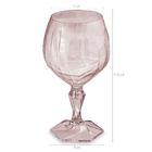 Taça Para Água Suco 350ml Plástico Uz Tango Transparente Rosa