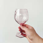 Taça Para Água Suco 350ml Plástico Uz Tango Transparente Rosa