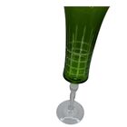 Taça Para Champanhe Lapidada Em Cristal Ecológico Bohemia Gra