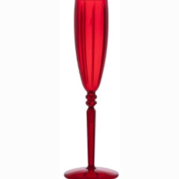 Taça Para Champanhe Liv 145 Ml Vermelha - 1695