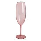 Taça Para Espumante Champagne 280ml Poliestireno Translúcido