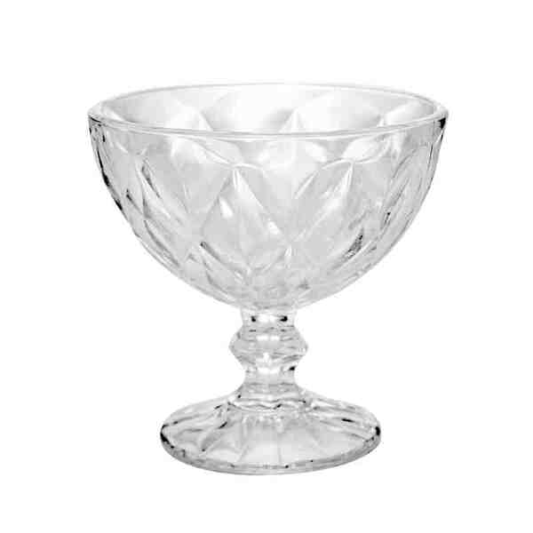 Taça Para Sobremesa De Vidro Diamond 250 Ml Lyor