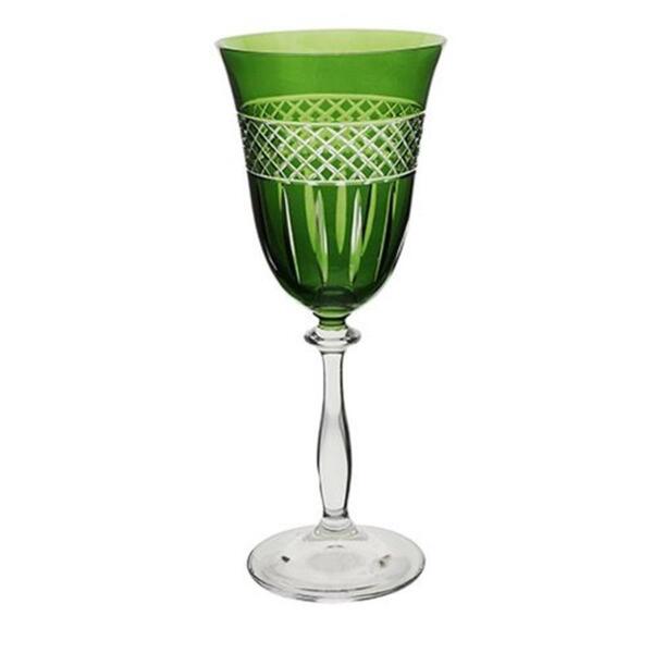 Taça Para Vinho Tinto Em Cristal Bohemia Angela 250ml Verde