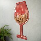 Taça Porta-rolhas Vermelho - 64x25cm