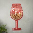 Taça Porta-rolhas Vermelho - 64x25cm