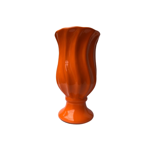 Taça Torcida Decorativa Laranja Média