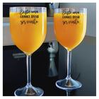Taça Vinho Acrílico Personalizada - Chance De Ser Vinho