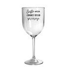 Taça Vinho Acrílico Personalizada Transparente