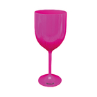 Taça Vinho Rosa Acrílico Poliestireno