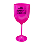 Taça Vinho Rosa Personalizada Para Live