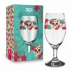 Taça Windsor 330ml - Caveira Flowers Presente Brasfoot
