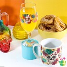 Taça Windsor 330ml - Caveira Flowers Presente Brasfoot