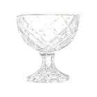 Taças De Sobremesa Em Vidro Diamond Fio De Ouro 170ml 9 Peças