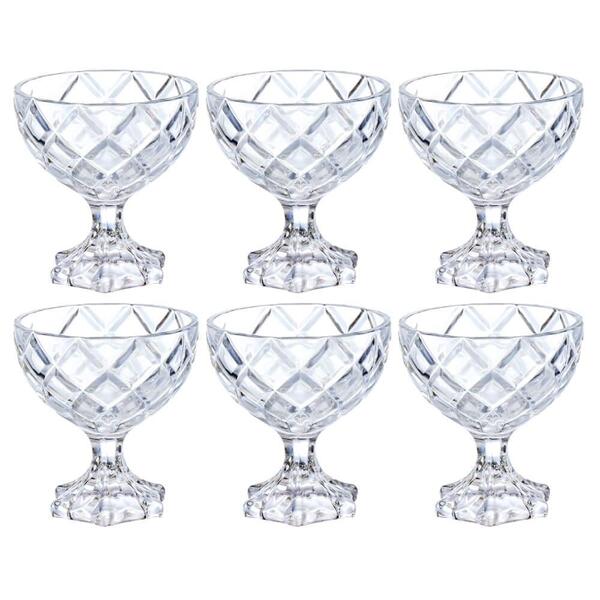 Taças De Sobremesa Em Vidro Pineapple 170ml 6 Peças - Hauskra