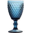 Taças De Vidro 300ml 6 Peças - Bico De Abacaxi Azul Tcvi056