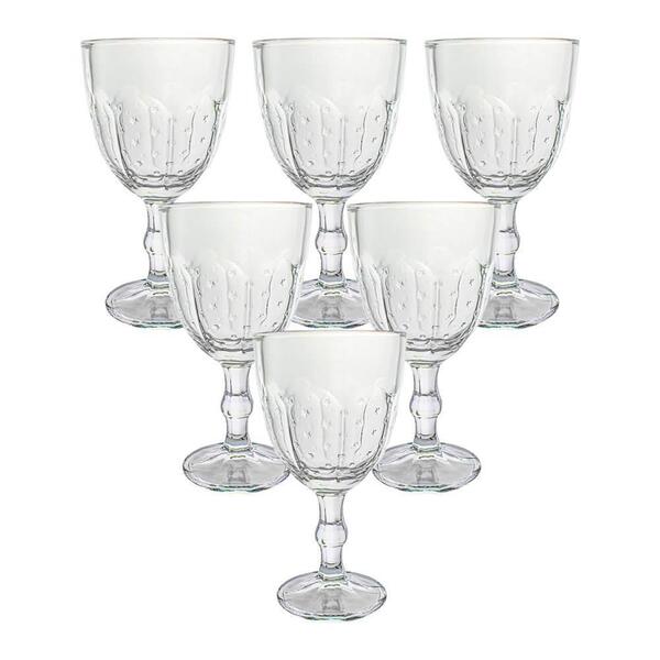 Taças De Vidro 300ml 6 Peças Estrela Transparente - Casambien