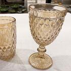 Taças De Vidro 325ml 6pçs Bico Abacaxi Âmbar Metalizado-lyor