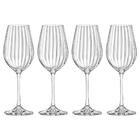 Taças De Vinho E Água Cristal 450ml Com Titânio Dream 4 Peças