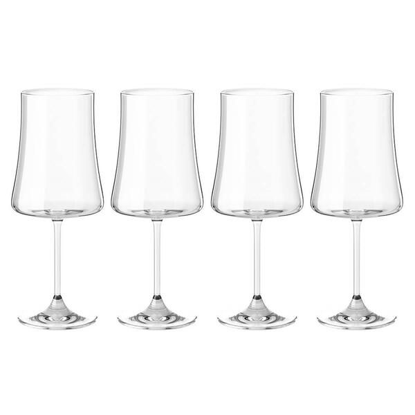 Taças De Vinho E Água Cristal 460ml Com Titânio Pleasure 4 Pe