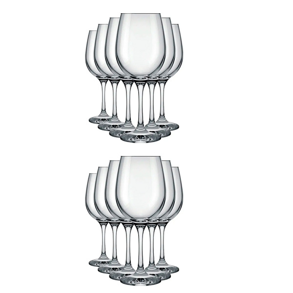 Taças Para Água E Vinho Barone 490ml 12 Unidades - Nadir 7056