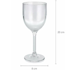 Taças Para Vinho 400ml Transparentes Estireno