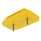 Tachão de Refletivo para Limitar Espaços Plástico 25x15cm Amarelo