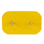 Tachão de Refletivo para Limitar Espaços Plástico 25x15cm Amarelo