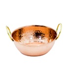 Tachinho Mini De Cobre Puro Servir E Decorar Com Alças 14cm