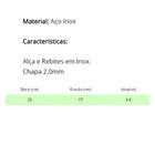 Tacho Aço Inox Beira Baixa Chapa 2mm Fritura Cozinha 25cm