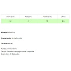 Tacho Chinês Panela Wok Alumínio Antiaderente Tampa 32cm2 5l