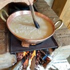 Tacho Cobre Puro Pra Doce Chapa Grossa Alça E Tampa 20l 46cm