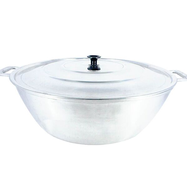 Tacho Panela Restaurante Alça Alumínio Fundido Polido 28cm