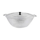 Tacho Panela Restaurante Alça Alumínio Fundido Polido 50cm