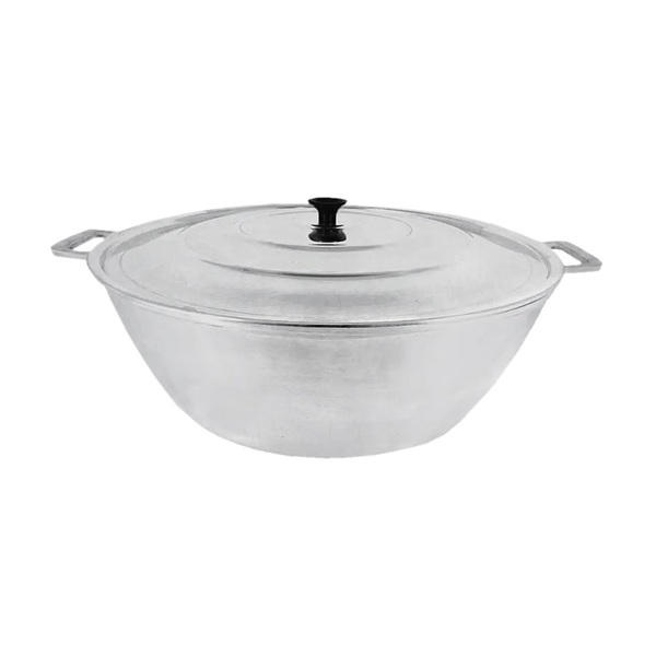 Tacho Panela Restaurante Alça Alumínio Fundido Polido 50cm