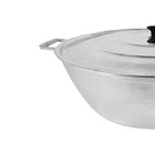 Tacho Panela Restaurante Alça Alumínio Fundido Polido 50cm