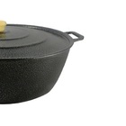 Tacho Restaurante Alça De Alumínio Fundido Craqueado Preto 50