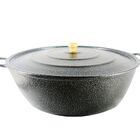 Tacho Restaurante Alça De Alumínio Fundido Craqueado Preto 50