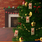 Tag Para Árvore De Natal Enfeite Papai Noel 10x5cm Mdf Retang