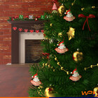 Tag Para Árvore De Natal Enfeite Papai Noel Feliz Natal 9x8cm