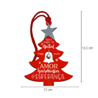 Tag Para Árvore De Natal Enfeite Pinheirinho Vermelho Com Gui
