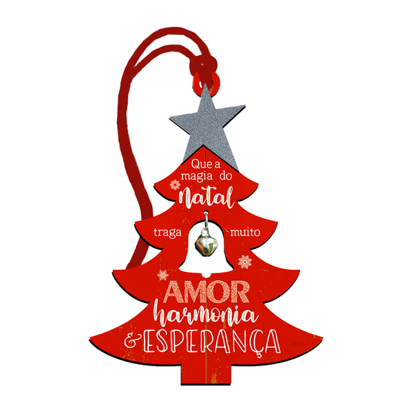 Tag Para Árvore De Natal Enfeite Pinheirinho Vermelho Com Gui
