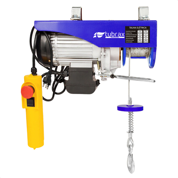 Talha Elétrica Guincho 150/300 Kg 600w 127v Elevação 6/12 M T