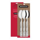 Talher Colheres De Aço Inox Simonaggio Elementos Madre Pérola