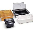 Tampa 1/6 Em Policarbonato Com Flip  Dobradiça Gn 1/6 Em Poli