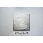 Tampa 30x30cm em aluminio