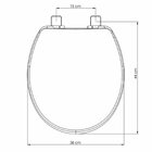 Tampa Assento Sanitário Universal Oval Soft/slow Close Cinza