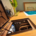 Tampa Casa De Máquina Articulada Porta Cadeado 110x110cm B1