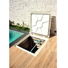 Tampa Casa De Máquina Piscina Lisa Art Grelha 110x110cm M